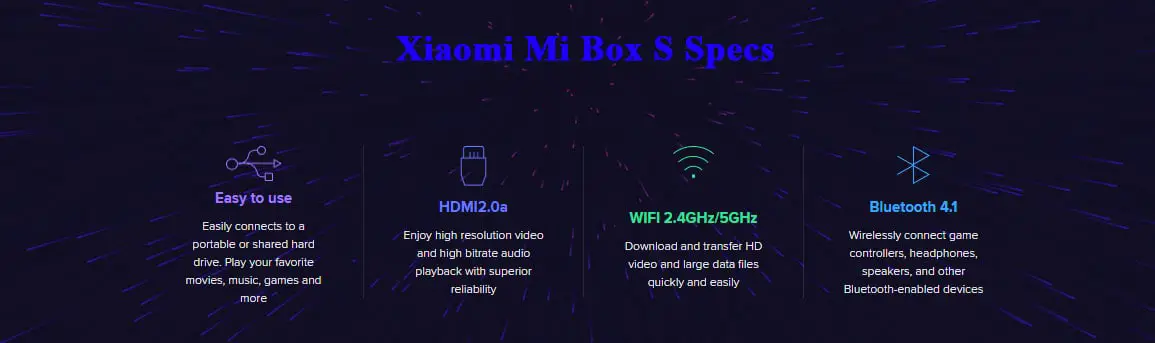 Xiaomi Mi Box S Specs